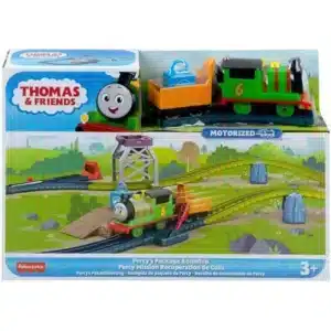 Thomas & Friends Percy's Cargo Run Motorized Toy Train & Track Set For Preschool Kids