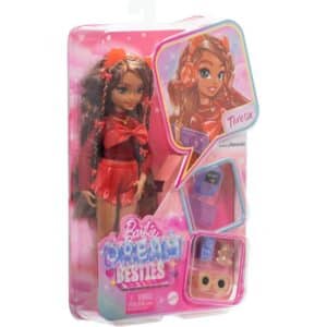 Barbie Dream Besties Playset, Teresa Posable Fashion Doll with Brown Hair & Hairstyling Clips, 10 Video Game-Themed Accessories