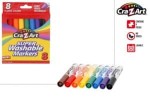 Cra-z-art-set of 8 Super Washable Markers