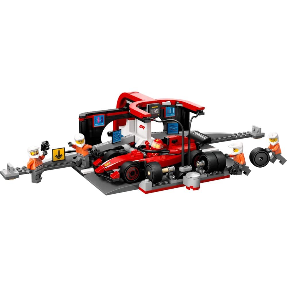 Lego City F1® Pit Stop & Pit Crew with Ferrari Car - Image 3
