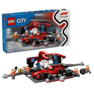 Lego City F1® Pit Stop & Pit Crew with Ferrari Car