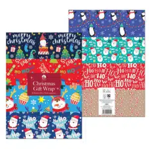 Christmas Festive Wonderland  Flat Wrap 8 sheet Pack