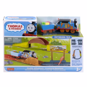 Thomas And Friends Muddy Adventure Train Set, Bumpy Track Set With Motorized Thomas Engine