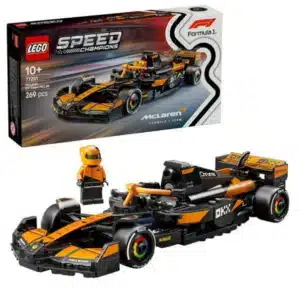 LEGO Speed Champions McLaren F1 Team MCL38 Race Car Toy - Model Kit w/a Collectible Formula 1 Driver Minifigure - Gift for 10+ Year Old Boys, Girls and Adult Motorsport Fans
