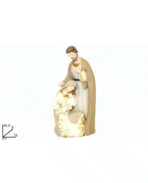 Shepherd's Statues Nativity in Resin 25.5 x 8cm x 12cm