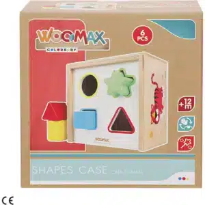 Activity bucket with geometric shapes to fit  +12 months