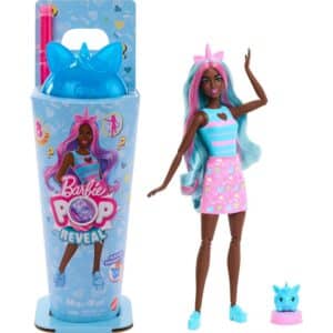 Barbie Pop Reveal Shakes Series Doll & Accessories Set, Scented Sweet Unicorn Fashion Doll