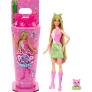 Barbie Pop Reveal Shakes Series Doll & Accessories Set, Scented Cute Kitten Fashion Doll