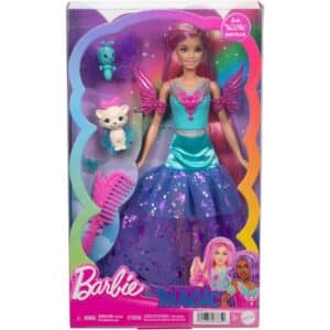 Barbie Doll With 2 Fantasy Pets, Barbie “Malibu” From Barbie A Touch Of Magic