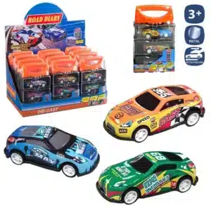 Pack 3 7cm Die Cast Miniature Cars