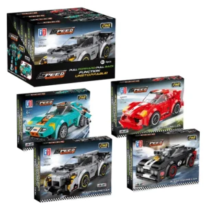 Assorted Vehicle Construction Blocks Kit - 196 to 210 Pieces
