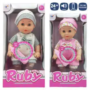 Baby With 12 Sounds 2 Assorted models 30 Cm