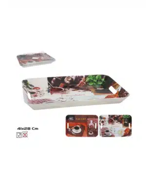 Coffee Design Trays 41x28cm 2 Assorted