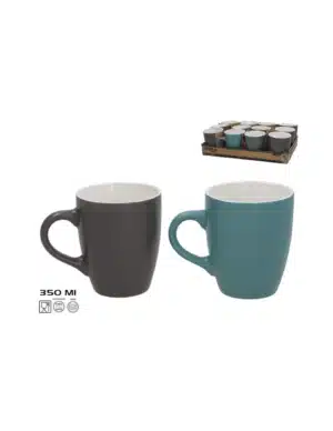 Ceramic Mug 350ml 4 Assorted