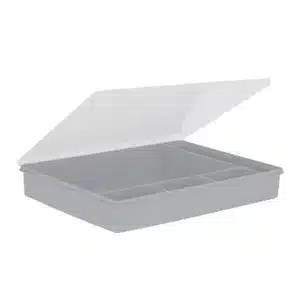 Wham Organiser Box 5.03 38cm with 5 Divisions Soft Grey/Clear