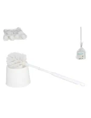 Toilet Brush Holder With Brush 33 Cm - White