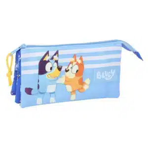 Triple Pencil Case Bluey Let's Play