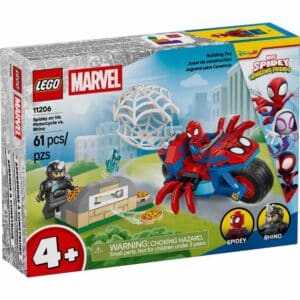 Lego 11206 Spidey on his Motorcycle vs. Rhino