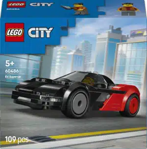 LEGO City Electric Super Sports Car, Racing Car Toy, Model Building with Driver Mini Figure, Play Set to Promote Fine Motor Skills, Gift for Boys from 5 Years