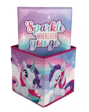 Unicorn Foldable Storage Stool 30x30x30cm