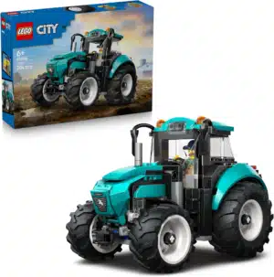 LEGO City Tractor Toy - Farm Vehicle Model Building Kit with a Farmer Minifigure