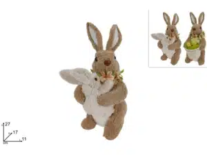 Easter Decorative Bunny 27cm (2 Assorted)