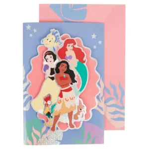3D Princess Greeting Card 22.5x15.5cm - 6 Assorted models