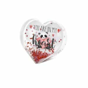 Legami Glitter Photo Frame - Red Heart