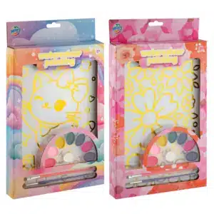 Watercolour Painting Set With Foil, A4,2 Assorted