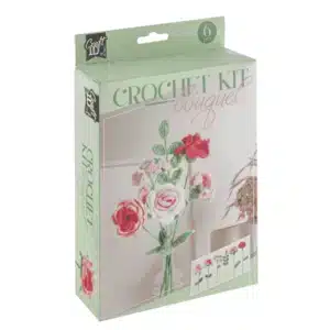 Crochet Kit Flower Bouquet Pink