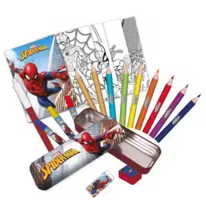 Spiderman Metal Case with Stationery