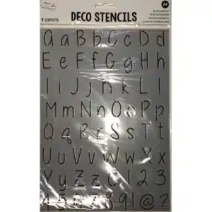 Deco Stencils A4, 4 Pcs, 2 Assorted