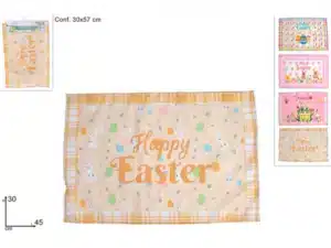 Easter Fabric Table mats 30x45cm 4 Assorted models