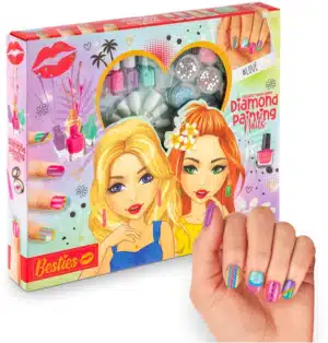 Besties Diamond Painting Manicure Set 30x25cm  (14 pieces)