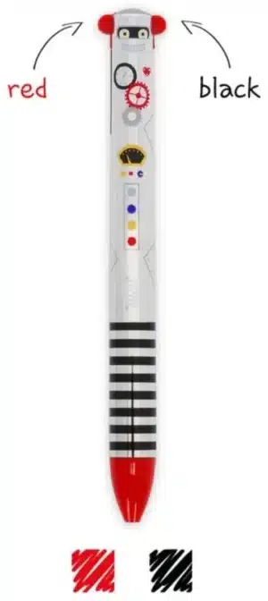 Legami Two-Colour Ballpoint Pen - Click & Clack - Robot