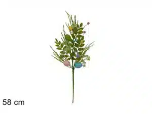 Easter Stem 58cm with Decorative Eggs and Berries