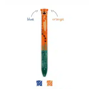 Legami Click&Clack Two Colour Ballpoint Pen - Tiger