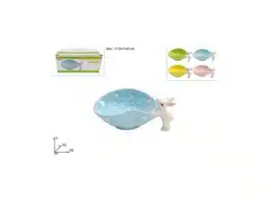 Ceramic Easter Basket 16 Cm 4 Assorted Colours