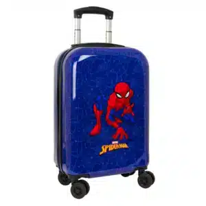 Spiderman – Cabin Trolley 20 Inches, Suitcase with Wheels, Security Lock, Lightweight Suitcase, 34.5 x 20 x 55 cm
