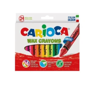 Carioca Wax Crayons x24 Pack