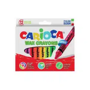 Carioca Wax Crayons x 12pz