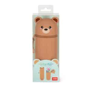 Legami Teddy Bear "Dream Big" 2-in-1 Silicone Pencil Case
