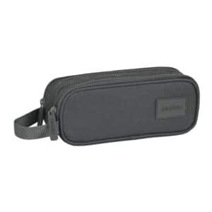 Double Pencil Case Safta Basics - Grey