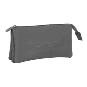 Triple Pencil Case Kappa - Grey