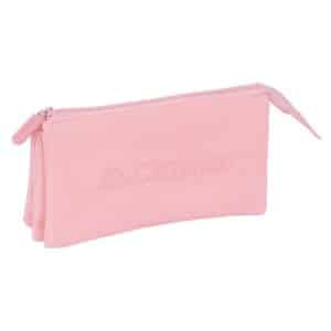 Triple Pencil Case Kappa Basics - Pink