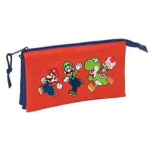 Triple Pencil Case Super Mario - Mamma Mia