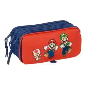 Large Triple Pencil Case Super Mario - Mamma Mia