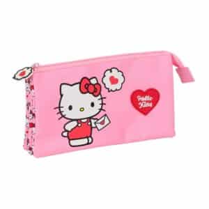 Triple Pencil Case Hello Kitty