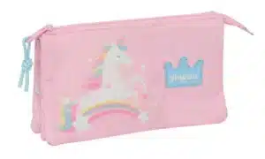 Unicorn Glowlab Triple Compartment Pencilcase