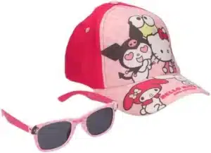 Hello Kitty/Kuromi Baseball Cap + Sunglasses Set